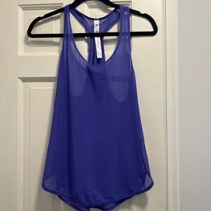 Lululemon 105 singlet size 4 purple sheer
